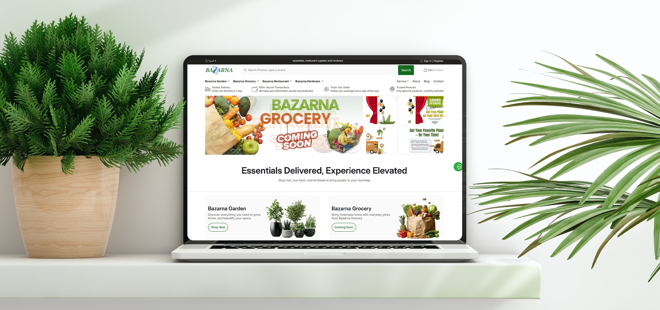 Bazarna: Essentials Delivered, Experience Elevated